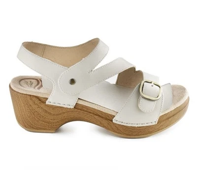 Mujer Dansko Shari Marfil Grano Completo Cuero En Marfil Talla 36 Foto 1 de 4