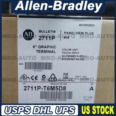 NEW Factory Sealed Allen-Bradley 2711P-T6M5D8 PANELVIEW PLUS 600  US Free Tax - Image 1 of 4