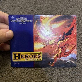 Advanced Dungeons & Dragons Heroes of the Lance Nintendo NES Manual Only