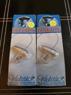 Lote de 2 señuelos de pesca Blue Fox Wiglstik Foto 1 de 4