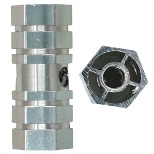 Kids Stunt Pegs For Rear Bike Or Scooter Wheels BMX Bike 10mm Axle Set Silver - Picture 1 of 9