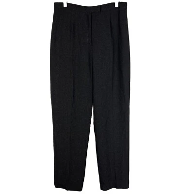 Calça social Josephine Chaus feminina pequena 12P perna reta cintura alta forrada cinza - Imagem 1 de 4