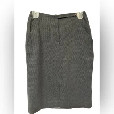 Giorgio Armani Le Collezioni Gruppo Wool Pencil Straight Skirt Womens 4 - Image 1 of 4