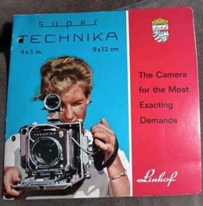 Vintage LINHOF SUPER TECHNIKA 9X12 CM ORIGINAL PRODUCT GUIDE BROCHURE. A46 - Picture 1 of 3
