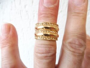 edler ,hochwertiger Ring , vergoldet  mit Steinen,  Jette Joop 
