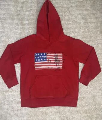 Polo Ralph Lauren Rojo Bandera Americana Algodón Manga Larga Sudadera con Capucha Talla M (10-12) Foto 1 de 4