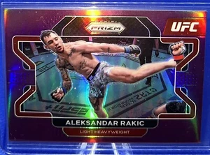 2022 PANINI PRIZM UFC PURPLE /149 ALEKSANDAR RAKIC #15 - Picture 1 of 2
