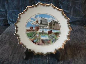 Rare Vintage Gold Edge Colorado Decrotive Plate w/Stand in Excellent Condition - Bild 1 von 2