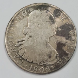 1808 Mexico Silver 8 Reales Carolus IV Colonial Silver Treasure Coin *J826 - Picture 1 of 2