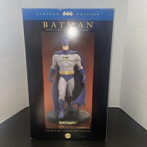 Mattel 2003 Limited Edition Batman The Caped Crusader Cold Cast Porcelain 15 in - Picture 1 of 7