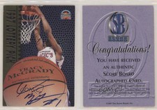 1997 Score Board Basketball Signatures Gold Tracy McGrady Rookie Auto RC HOF