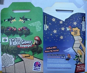 Taco Bell Box 1997 Nintendo 64 Video Game Voyage Mario Donkey Kong Bowser N64 - Picture 1 of 3