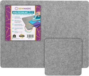 Wool Pressing Mat Large Set 18 X 24” plus 10 X 10" Portable Size - Thick Quilter - Picture 1 of 9
