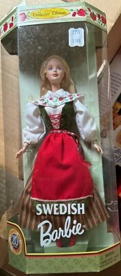 Boneca Barbie sueca do mundo edição de colecionador 1999 Mattel 24672 - Imagem 1 de 4