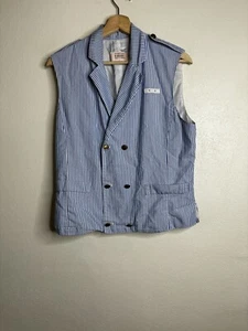 Disney Employee Uniform Vest Men’s Size 38 Blue - Picture 1 of 7