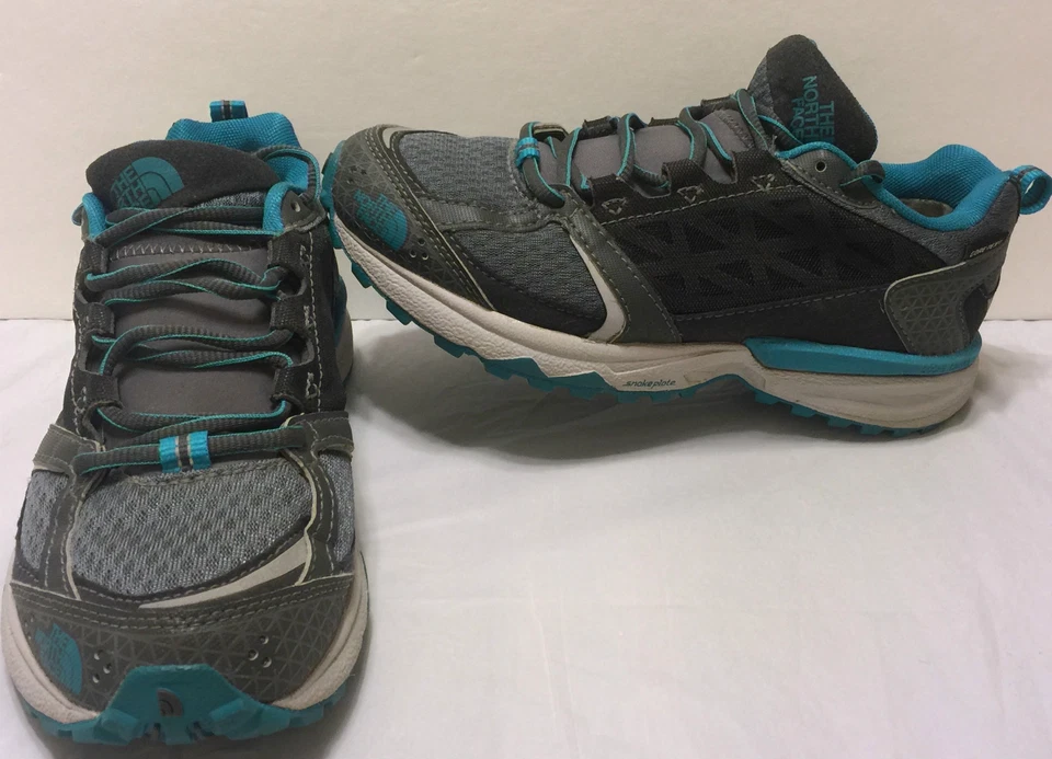 North Face Gore Tex Aqua Azul Gris Correr Senderismo Zapatos Talla 7 Trail Walking Foto 1 de 4