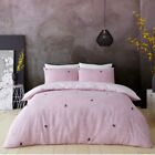 Luxury Bed Set With Duvet Cover and Pillow Case Reverse Bedding Sets (BEE HAPPY)