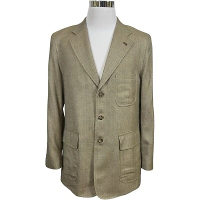 T. Harris London Hombre Traje Mediano Chaqueta Ligero Preppy Blazer Tostado Cuadros 42 Foto 1 de 4