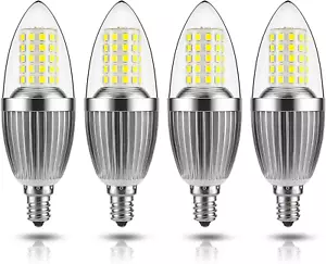 LED Candelabra Bulb, Non-Dimmable, 100 Watt Equivalent, 12W LED Candle Bulbs, Da - Picture 1 of 12