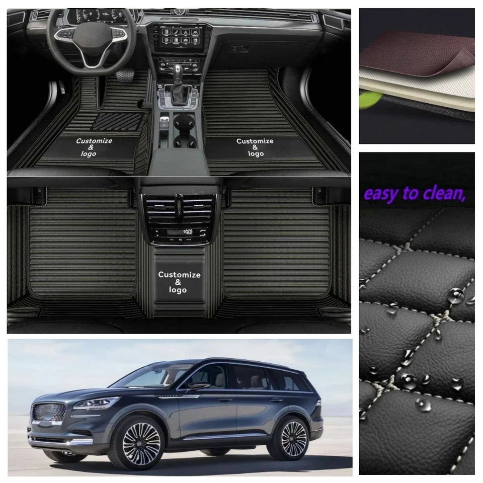 Fit for Lincoln Aviator 2020-2025 Car Floor Mats Liner Custom Carpets PU Leather - Изображение 1 из 4