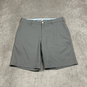 Peter Millar Shorts Mens 33 x 8 Gray Performance Golf Stretch Casual Chino Salem - Picture 1 of 7