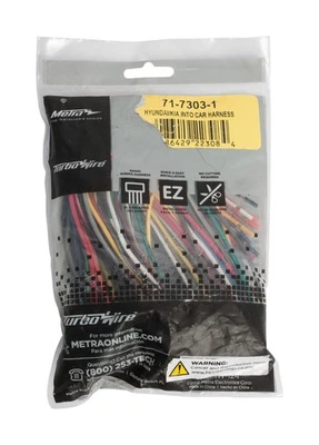 Arnés de cables Metra Turbowire OEM para Hyundai Kia 71-7303-1 2009-2014 Foto 1 de 4
