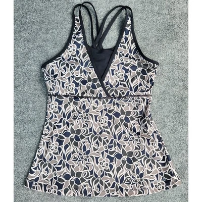 women's MERRELL Floral Tank Top Opti-Wick UPF 50+ Athletic Sleeveless Size M - Image 1 of 4