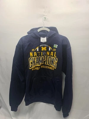 Champion Michigan Wolverines 2023 National Champions Hoodie Men’s - Image 1 of 4