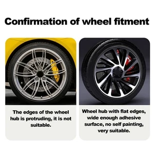 4Pcs Wheel Rim Protector 21 Inch Scratch Prevention Decorative Self Adhesive - Picture 1 of 24