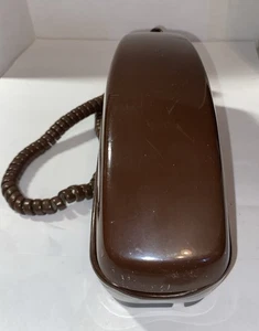 Support mural / bureau téléphone vintage Sears SR 2000. Tonalité tactile marron - Photo 1/4