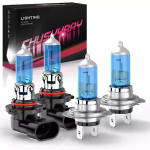 Para For Lexus ES300 1997-2003 4X 5000K Faros halógenos Bombillas High Low Beam - Picture 1 of 12