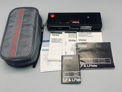 Vivitar 110 LF TELE BUILT-IN FLASH Film Camera w/Manual & Case UnTested - Image 1 of 4