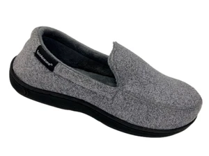 Isotoner Men's gray washable soft foam slippers Sz 8-9 - Picture 1 of 10