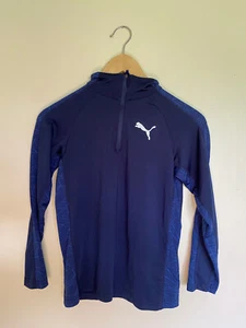 Boy's PUMA Blue Athletic Performance Jacket - Size Small (S) - Picture 1 of 10