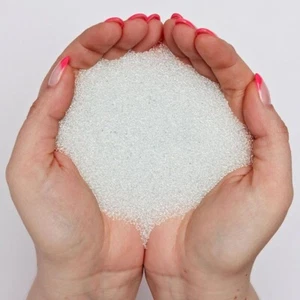 GLASS BEADS MEDIUM FOR FILLING REBORN BABY 1KG ( some beads may be mixed colour