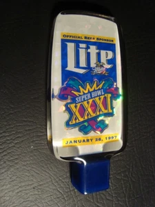 1997 Miller Lite Super Bowl XXXI Tap Handle - Picture 1 of 2