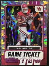 2021 Panini Contenders Draft Picks Game Ticket Cracked Ice CeeDee Lamb /23