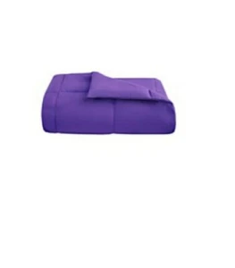 Martha Stewart Essentials Down Alternative Full/Queen Comforter, Purple - Picture 1 of 7