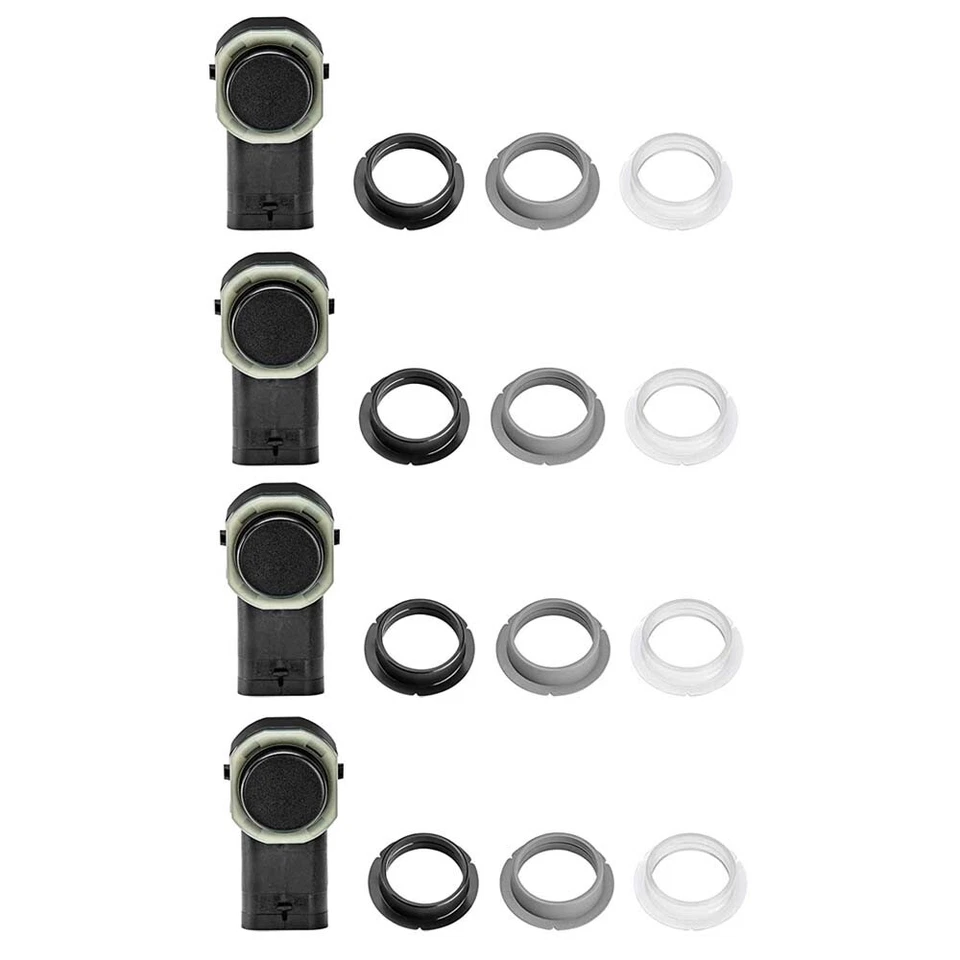 法雷奥 4 件套后停车辅助传感器适用于奥迪 A4 R8 沃尔沃 S80 XC70 大众高尔夫 — 第 1/1 张图片