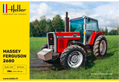 Heller 81402 Massey Ferguson 2680 Trattore - Plastica Kit 1/24 Scala - T48 Spese - Immagine 1 di 4