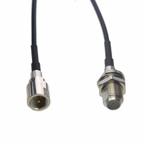 RF DVB Cable FME male to F female nut bulkhead RG174 6"~10FT for TV GPS antenna - Picture 1 of 4