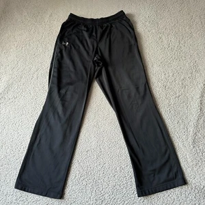 Under Armour Pantalone Uomo Large Nero Strength Track Jogger Felpa Allenamento Sciolto - Foto 1 di 12