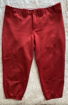 Mizuno Women's Prospect Fastpitch Softball Pant, XXL, Red - Image 1 of 4