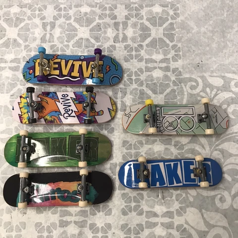 Tech Deck Lot 6 total finger boards skateboards Revive Baker Almost Aurelien Cover