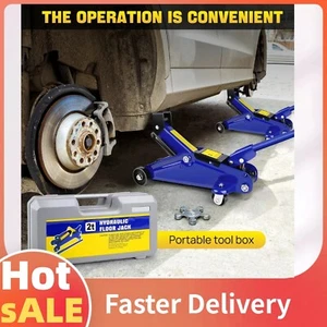 HYDRAULIC TROLLEY JACK CAR VAN 2TON TONNE FLOOR HEAVY DUTY CAR LIFTER - Picture 1 of 8
