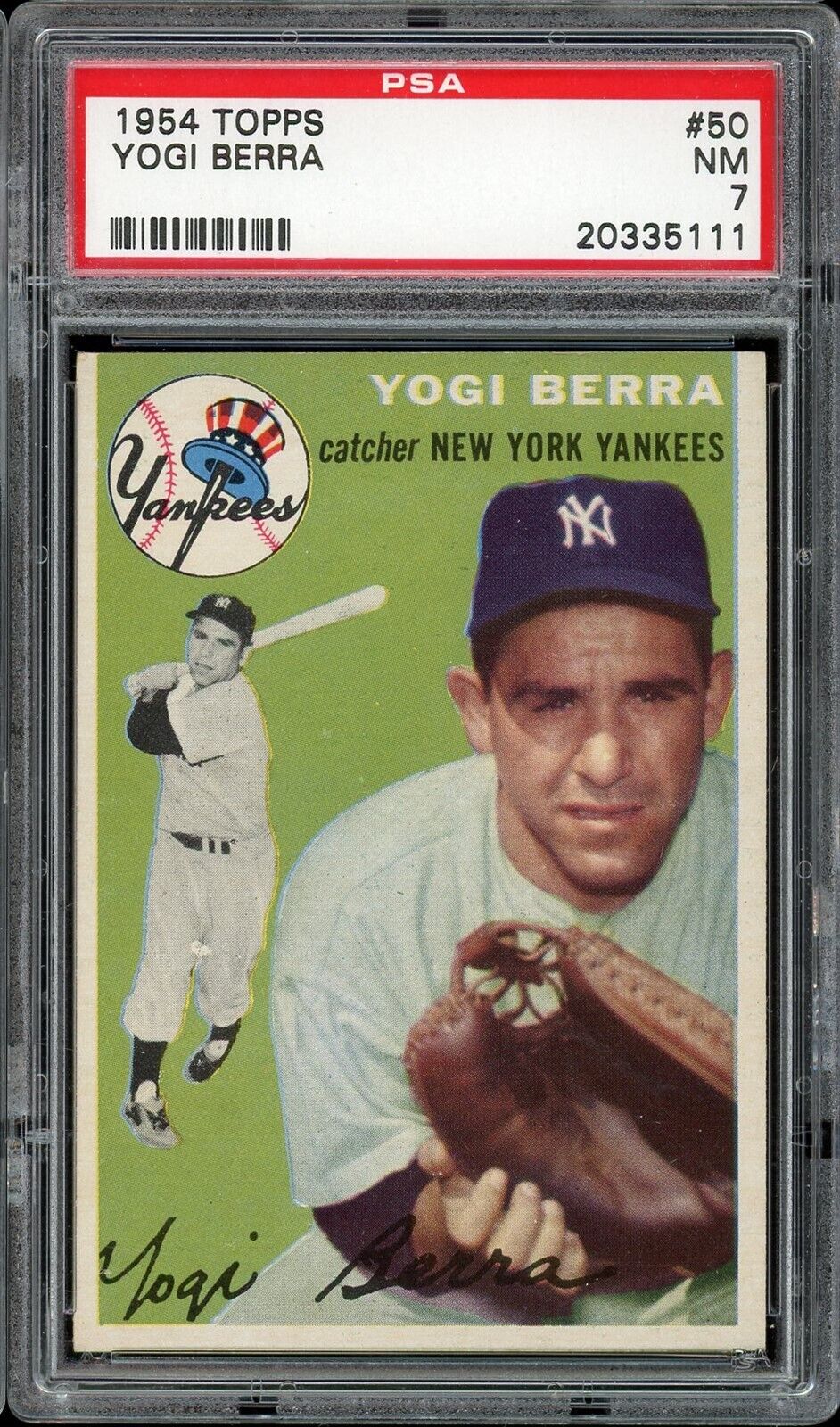 1954 Topps Baseball #50 Yogi Berra PSA 7