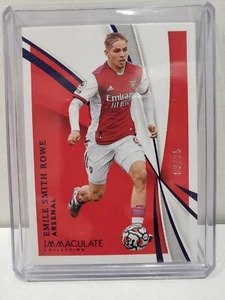 2021 Panini Immaculate Soccer Emile Smith-Rowe Sapphire /25 #102 Arsenal - Picture 1 of 2