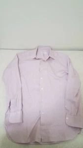 ERMENEGILDO ZEGNA Pink Striped Dress Shirt 15.5 39  - Picture 1 of 5