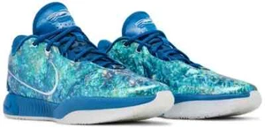 NEW MENS NIKE LEBRON 21 "ABALONE" BASKETBALL FN0708-400 INDUSTRIAL BLUE SZ 8.5 - Picture 1 of 9