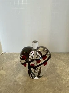 ZELLIQUE STUDIO HEART ON A VINE PERFUME BOTTLE W/STOPPER HHRDI 132 1999 - Picture 1 of 4